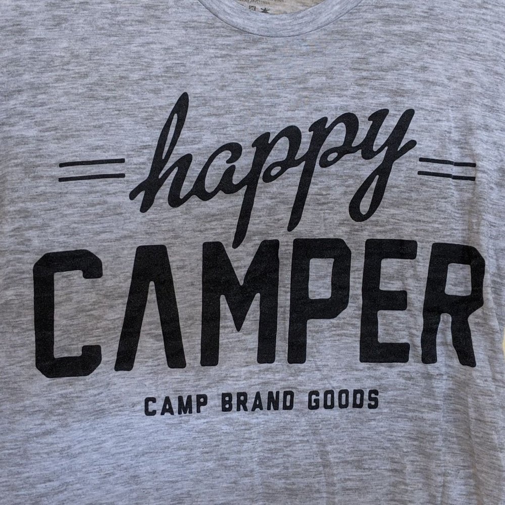 Happy Camper Shirt | Size Small | Camp Brand Goods